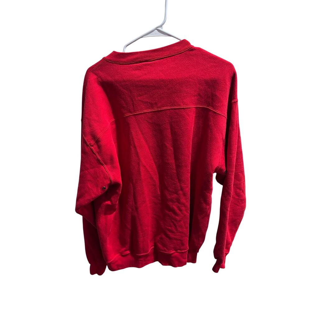 Vintage Kansas City Chiefs Lee Sport Sweatshirt Large Red Embroidered NFL - Picture 10 of 10